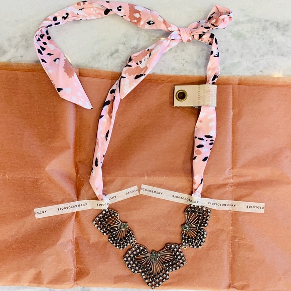 Anthropologie • Jules Floret Tie Ribbon Necklace - Picture 2 of 7